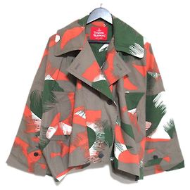 Giacca Camouflage Vivienne Westwood RED LABEL Bianco Verde Arancione Cachi