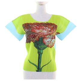Issey Miyake Camiseta Carnation PLEATS PLEASE Multicolor