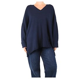 Allude Pull en cachemire bleu marine - taille XXL Bleu Marine