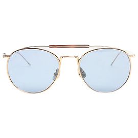 Brunello Cucinelli Gafas de sol redondas doradas Dorado