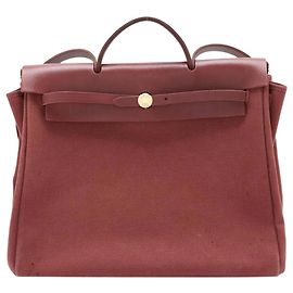 Hermès Herbag MM vintage 2001 marrón Castaño