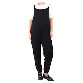 Autre Marque Schwarzer Kaschmir-Overall - Größe L Schwarz