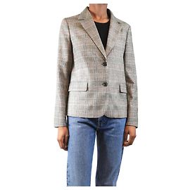Bonpoint Grey check jacket - size UK 6 Grey