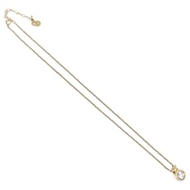 CD Anhänger Halskette Christian Dior Metall Golden