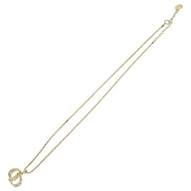 CD Anhänger Halskette Christian Dior Metall Golden