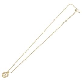 CD Anhänger Halskette Christian Dior Metall Golden