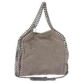 Stella Mc Cartney Borsa a tracolla pieghevole Falabella in suede Stella McCartney Marrone
