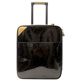 LOUIS VUITTON PEGASE 50 MONOGRAM AMARANTE LACQUERED LEATHER TROLLEY Dark red