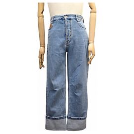 NEUE LOEWE GERADE BEIN MITTELHOHE JEANS GRÖSSE 46 BLAUE JEANS Blau