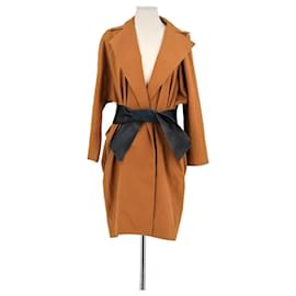 Bash Trench coat de algodón camel Camello