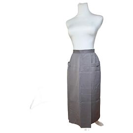Vintage Dior Wollrock grau M Grau