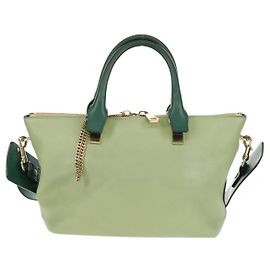 Chloé Sac à main en cuir bicolore Baylee de Chloe - Petit Vert