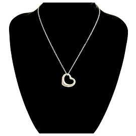 Tiffany & Co Colar Open Heart Tiffany Prata