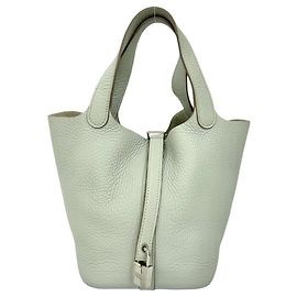 Hermès Hermes Picotin Lock PM Handbag in Gray Brown