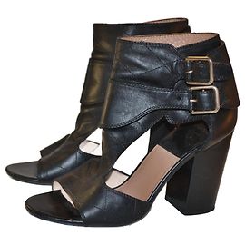 Sandali Laurence Dacade in pelle nera taglia 38 Nero