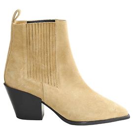 Aeyde Botas western de camurça bege Bege