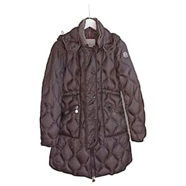 Veste Moncler Lon Giubbotto Marron Polyester Marron