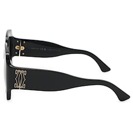 Cartier-Óculos de sol C de Cartier-Preto
