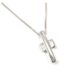 Gucci-Gucci Cross Silver 925 Necklace-Silvery,Metallic
