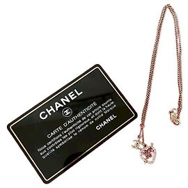 Collar con motivo de corazón Coco Mark de Chanel Dorado Metálico