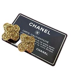 Pendientes Coco Mark de Chanel Dorado Metálico