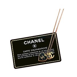Collier avec motif cœur Coco Mark de Chanel Doré Métallisé