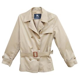 Gabardina Burberry beige de poliamida Beige