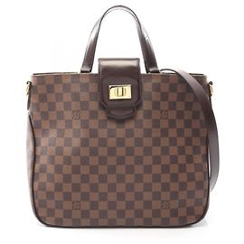 Bolsa de mão Cabas Roseberry Louis Vuitton Marrom Damier ebene