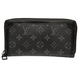 Louis Vuitton-Louis Vuitton Black Monogram Eclipse Trunk Zippy Wallet-Black