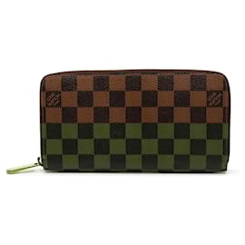 Louis Vuitton-Louis Vuitton Brown Damier Ebene Zippy Wallet-Brown