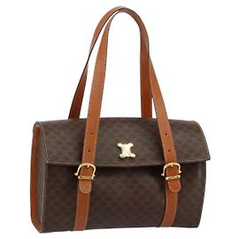 Céline Celine Vintage Macadam Macadam Marrone