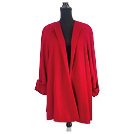 Moschino Couture red cape coat vintage 1980s Red