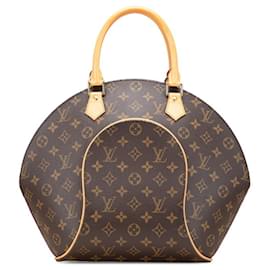 Louis Vuitton-Louis Vuitton Monogram Ellipse MM Handbag-Brown