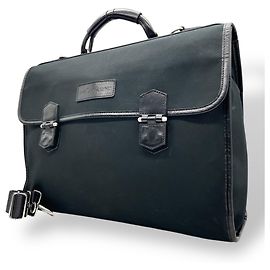 Borsa a tracolla in nylon e pelle nera Yves Saint Laurent Nero