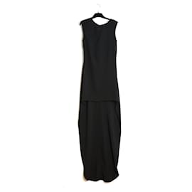 Saint Laurent-Saint Laurent 2015 YSL Dress FR34 Hedi Slimane Black Mini Maxi Dress UK6 US4-Black