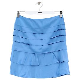 Roberto Cavalli Mini gonna in seta blu Blu