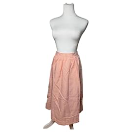 Saint Laurent-Vintage Yves Saint Laurent Wool Skirt Pink M-Pink