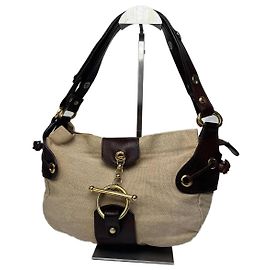 Bolsa de mão vintage Marni bege e marrom Bege