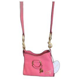 Bolsa transversal See by Chloé em couro texturizado rosa Rosa