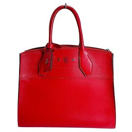 Sac à main Louis Vuitton Infini City Steamer PM Rouge