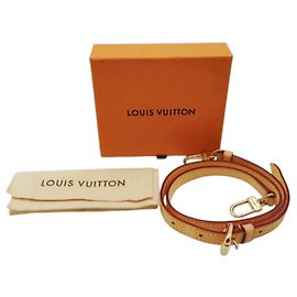 Louis Vuitton Beige Leather Shoulder Strap Beige