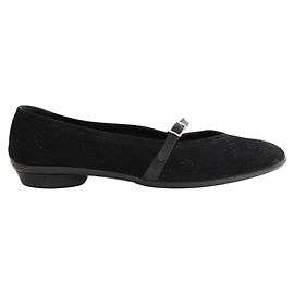 Salvatore Ferragamo Black suede ballerinas Black