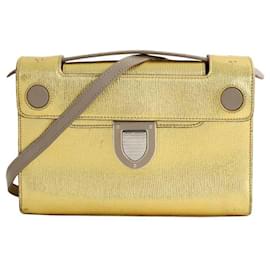 Dior-Golden leather shoulder bag-Golden