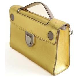 Dior-Golden leather shoulder bag-Golden