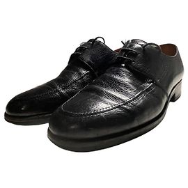 Derbies de cuero negro Berluti - EU43 Negro