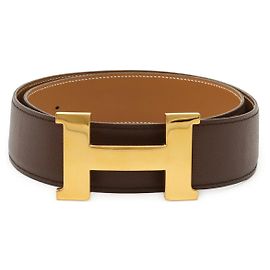 Constance Ledergürtel von Hermès Braun