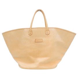 Longchamp Faraway Exotic Leather Tote Bag Brown Beige