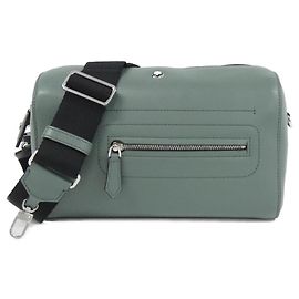 Bolsa de ombro de couro Montblanc Verde
