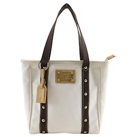 Louis Vuitton-Louis Vuitton Antigua 2way Tote Bag Canvas-White