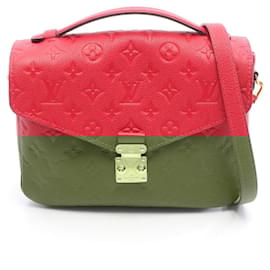 Louis Vuitton-Bolsa Pochette Metis MM Louis Vuitton-Vermelho,Monograma